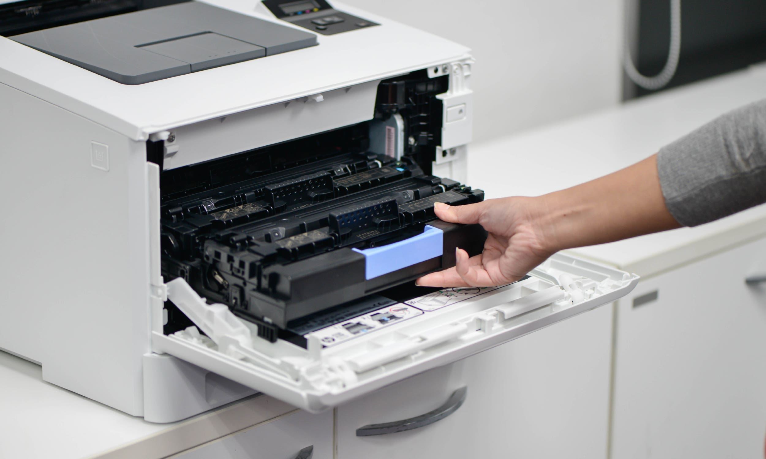 photo of a laser printer