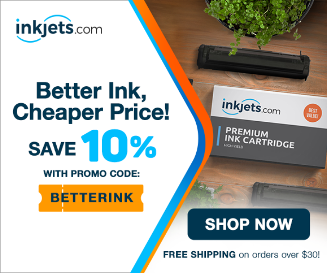 10% OFF on printer ink promo banner