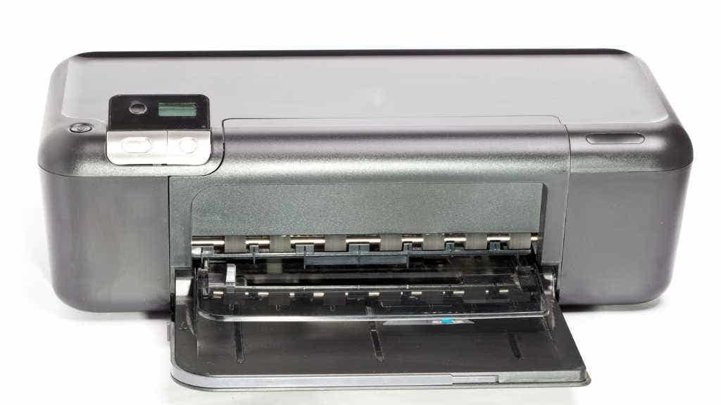 Photo of an inkjet printer
