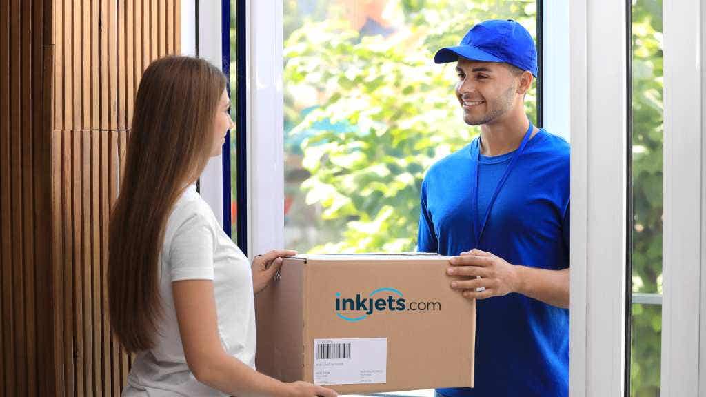 photo of person delivering products from inkjets.com