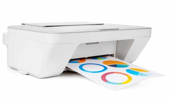 Printer printing colorful image