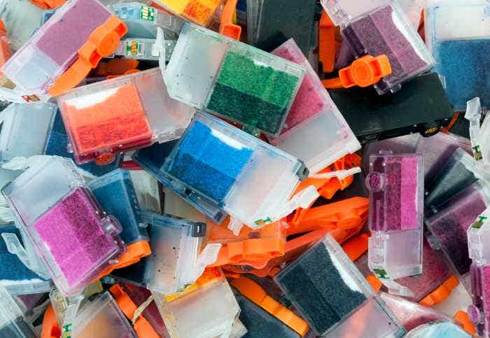 empty ink cartridges