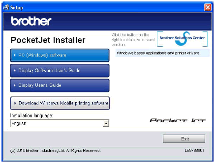 Brother printer installation image