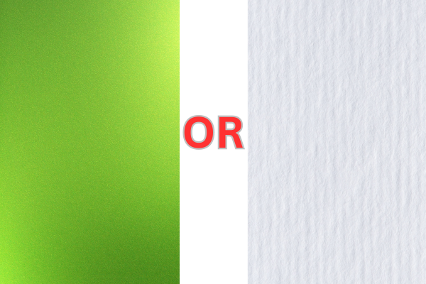 glossy or matte paper texture