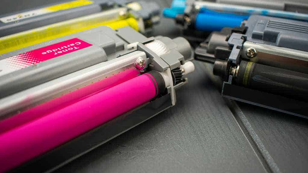 photo of printer toner cartridges