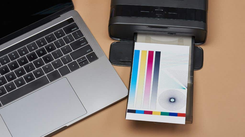 Printing a test image