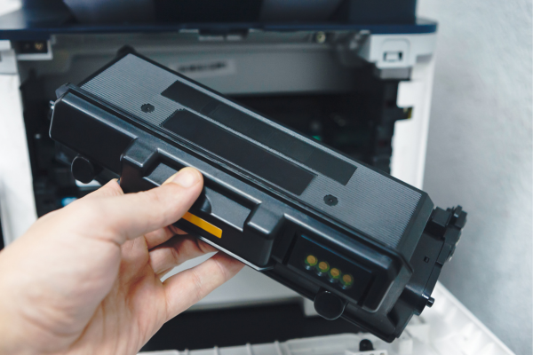 replacing a toner cartridge